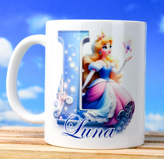  5-Tazza " ALFABETO PRINCIPESSE "