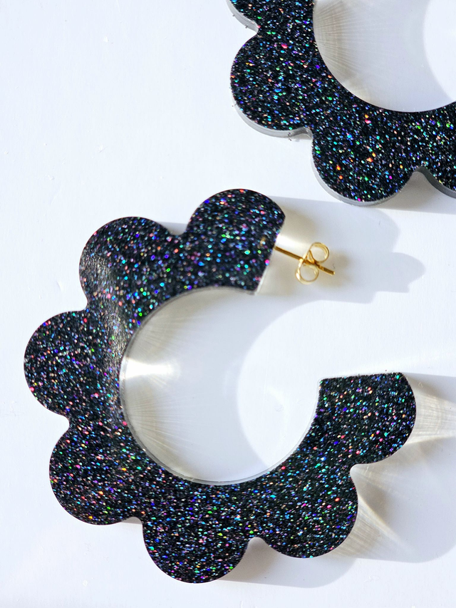 BOUMBO noir aux paillettes multi facettes 