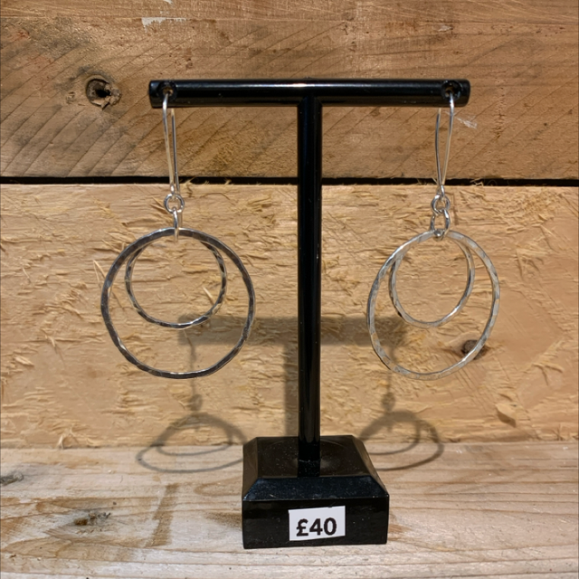 Silver Hoop Earrings 