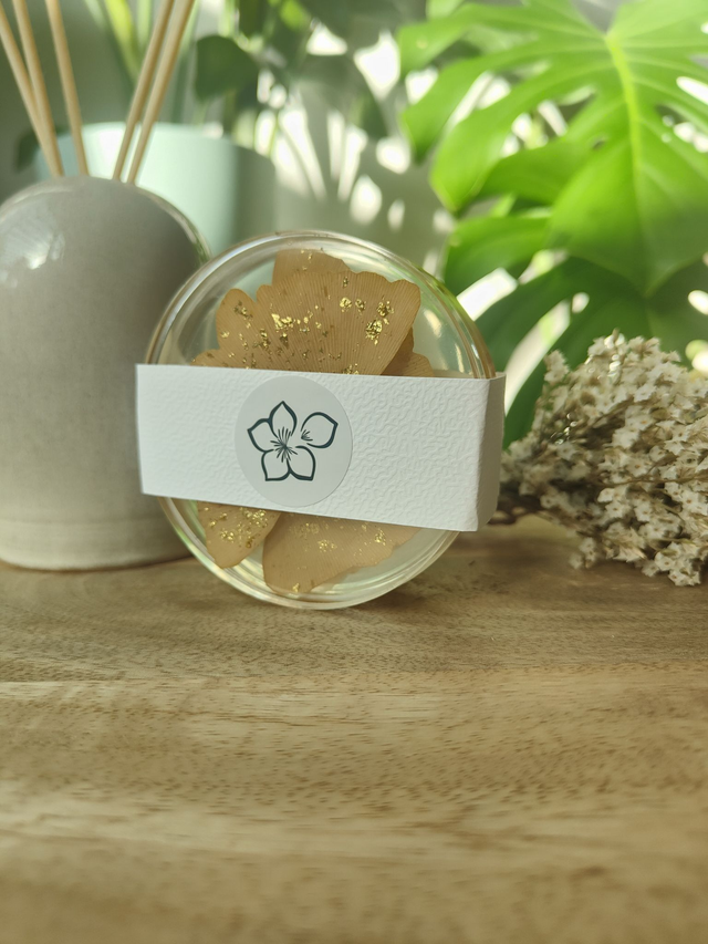 Sous-verres fleurs et résine 