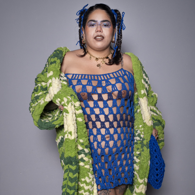 LOOK 10 - Robe bleu electrik