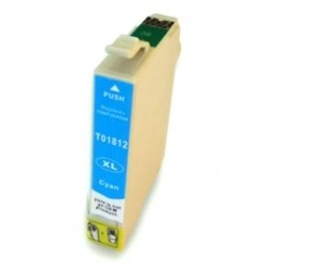 18 XL Epson Compatible CYAN, jet d'encre, ECC000203 SERIE "PAQUERETTE"