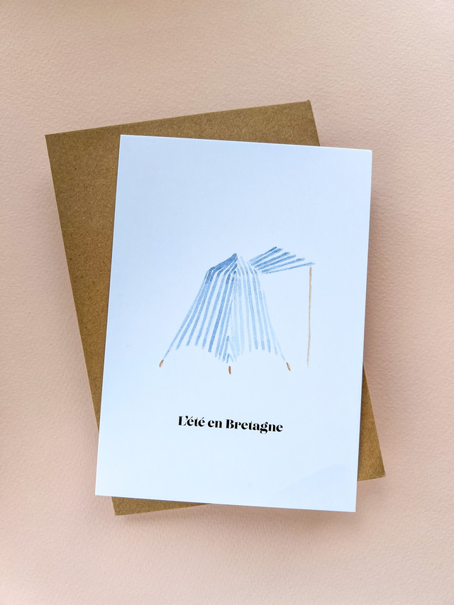 Carte L&#039;été en Bretagne