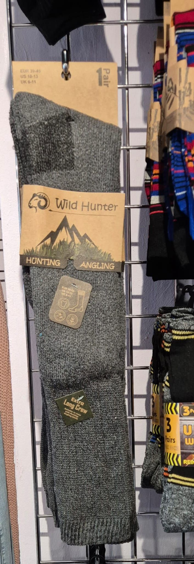 Extra Long Angling Socks With Merino Wool