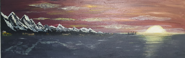 &quot;Coucher sur le Lac&quot; [Sunset over the Lake]