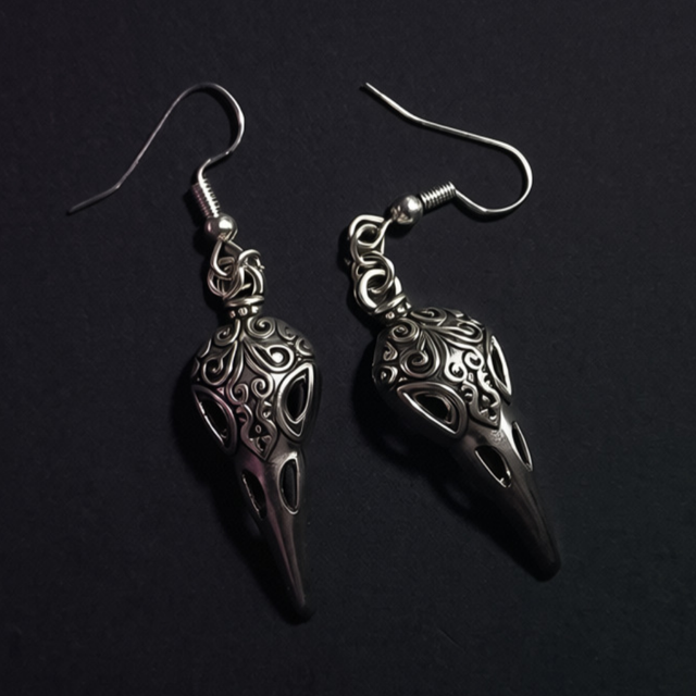 Bird Skull Earrings