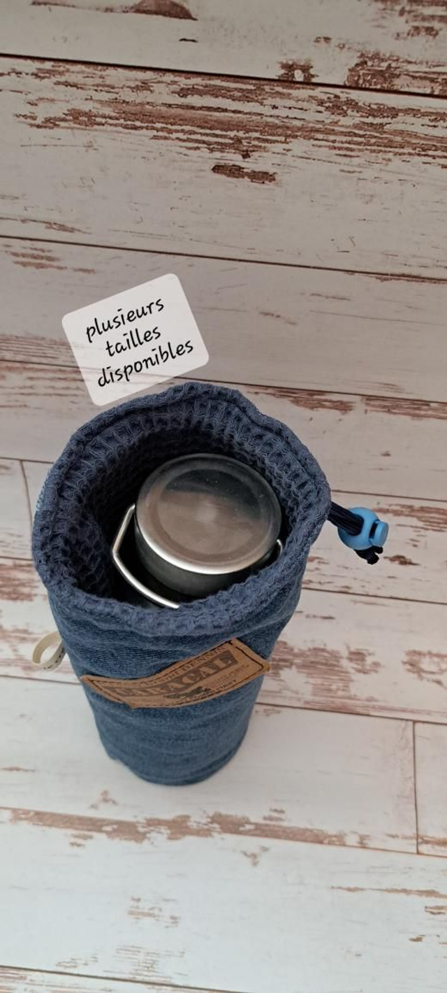 Protection de gourde jeans 260ml