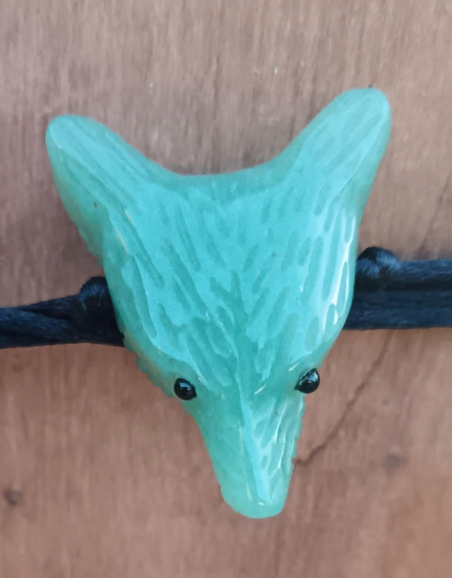 Loup aventurine verte (pendentif) 