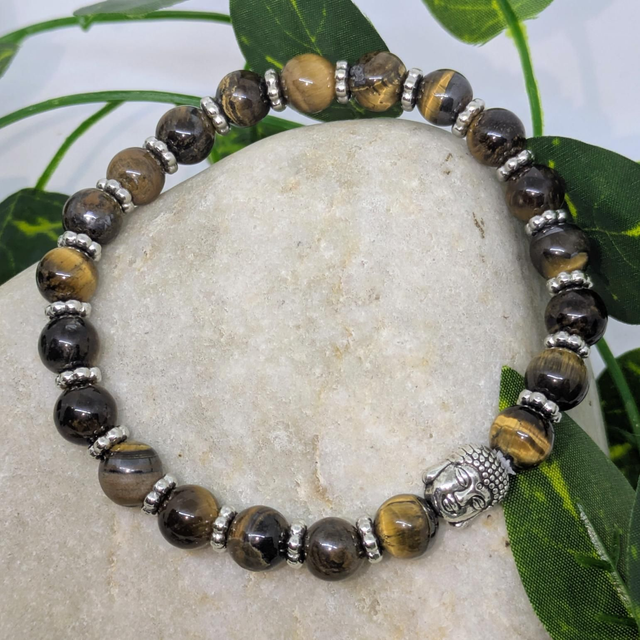 Bracelet &quot;Œil de tigre&quot; 8mm BR-090