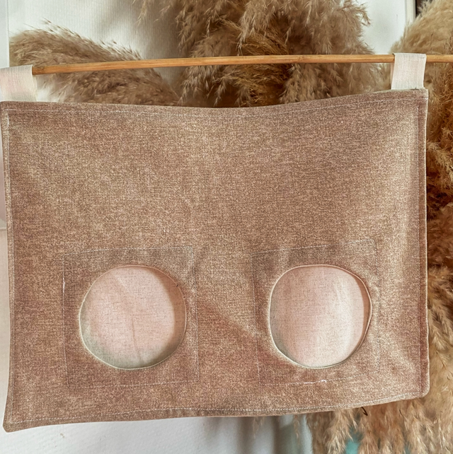 Sac à foin beige (tissu seconde main)