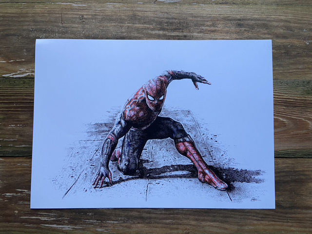 Super hero landing colour