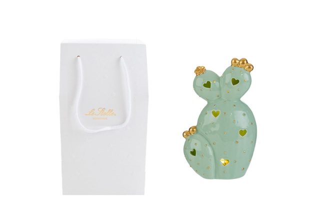 Le Stelle - Lampada Led Cactus Porcellana