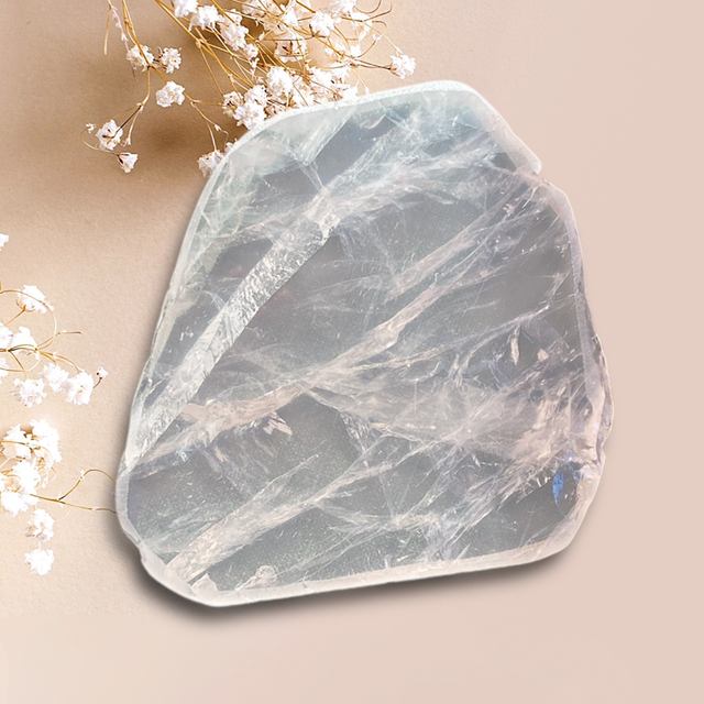 Pure Rose Quartz Coaster 