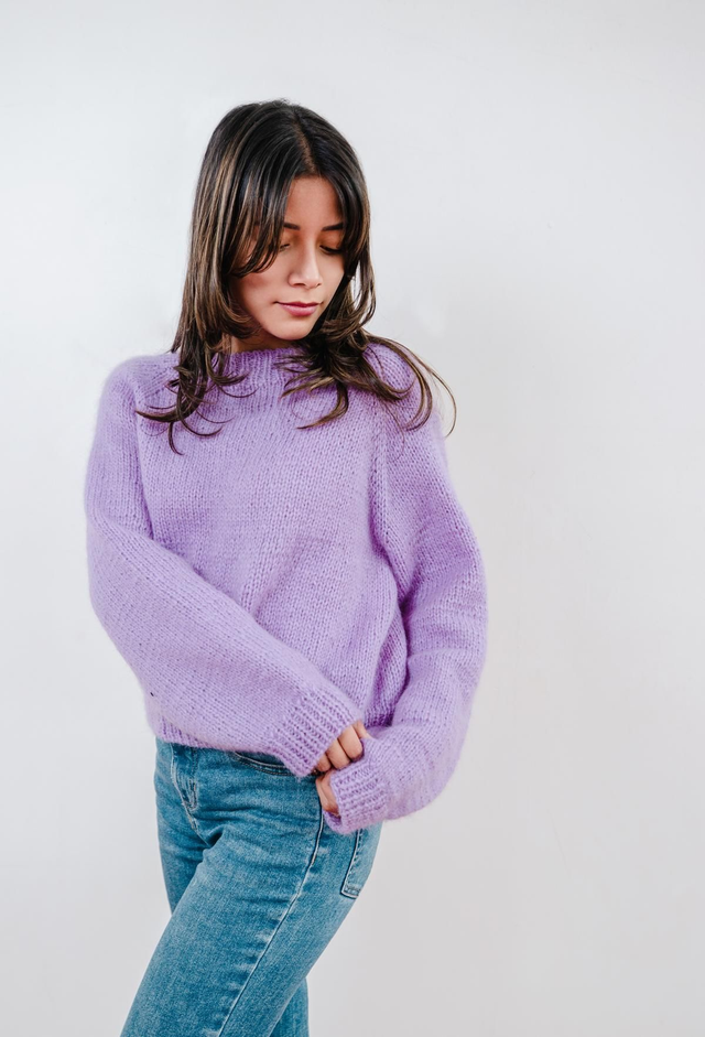 Alpaca Pullover CHOMPA - lila