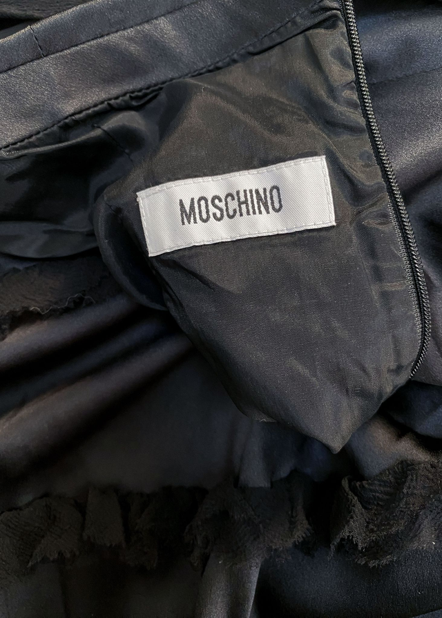 Moschino Couture – Robe Bustier "Cœur" Drapée en Soie