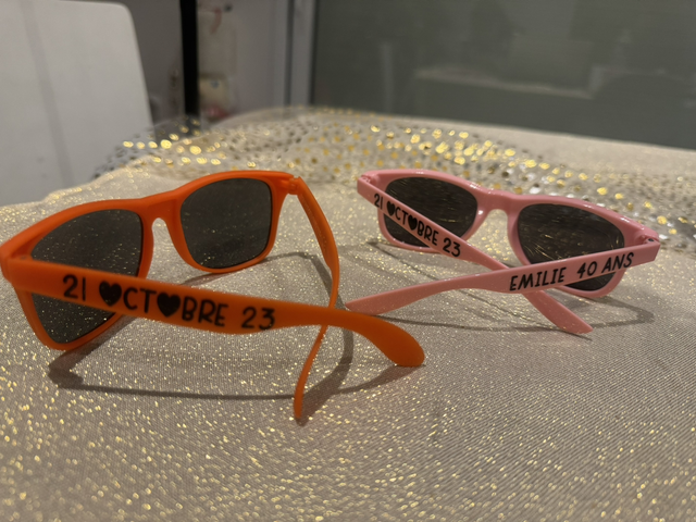Lunettes personnalisées 