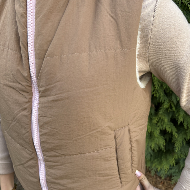 Gilet réversible en fausse fourrure – Micha