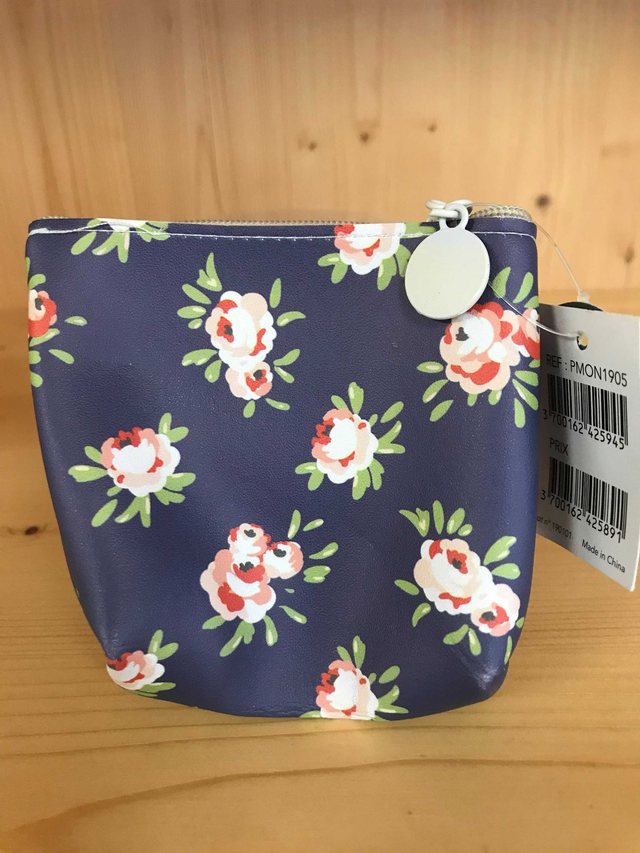Petit porte-monnaie fleurs 