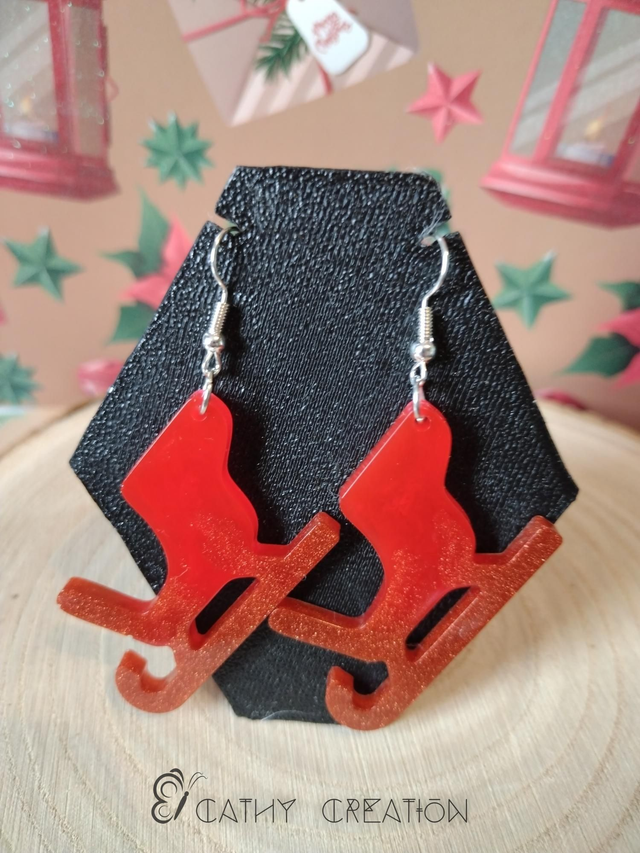 Boucles d'oreilles noël 
