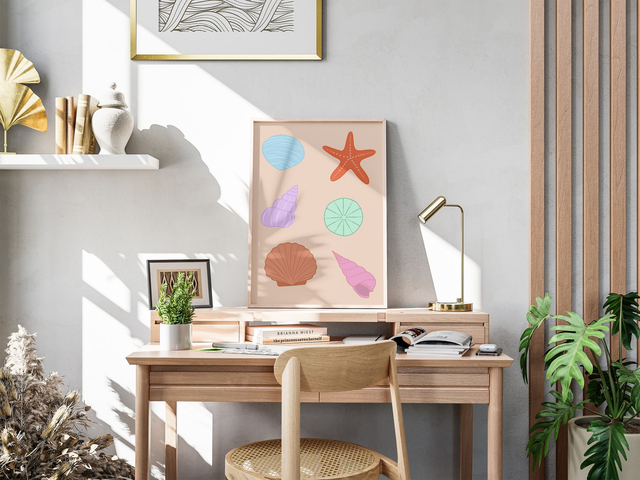 Dose de couleur - Coquillages Affiche