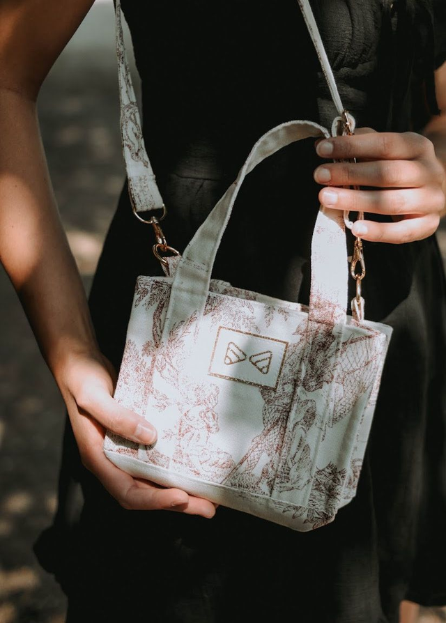  Cabas « Le Romantique » rouge mini