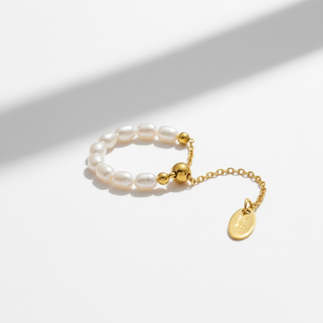 Anello Perla Chain