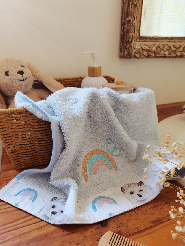 Serviette Moka Glacier Brodé