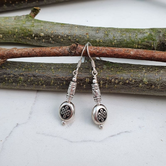 Beaded Celtic earrings - 213eo