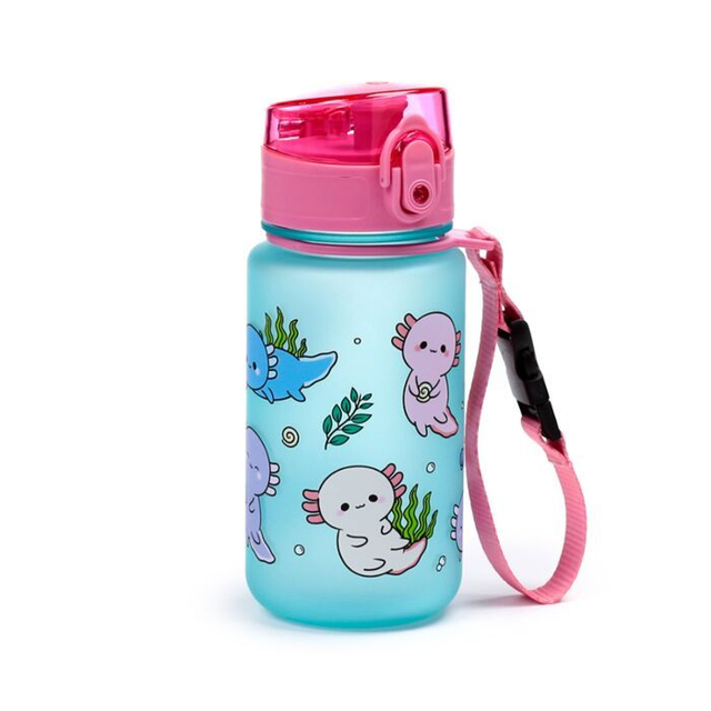 Adoramals Axolotl Shatterproof Pop Top Children's Water Bottle