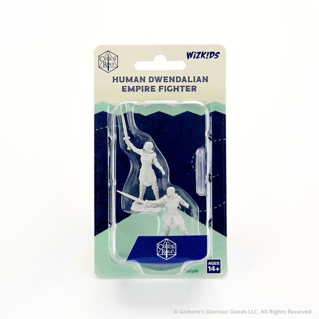 Critical Role: Human Dwendalian Empire Fighter Unpainted Miniature