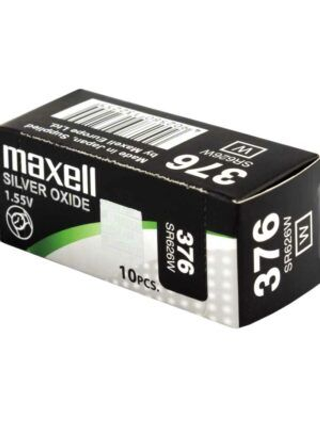 376 (SR626W) Maxell Watch Battery (Pack 10)