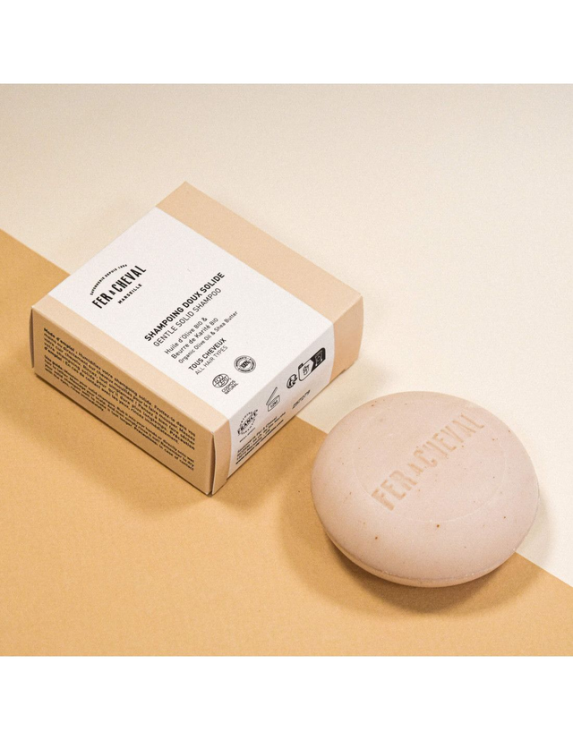 Shampoing solide olive karité - savon 100g Cosmos Natural