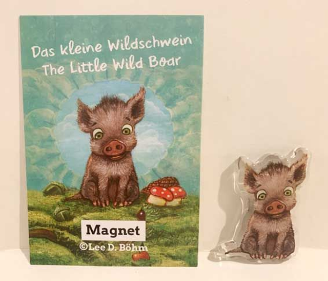 Acrylmagnet "Kleines Wildschwein" / Acrylic Magnet "Little Wild Boar"