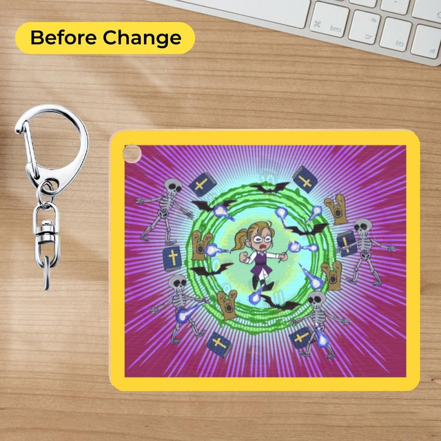 Vampire Survivors lenticular keychain