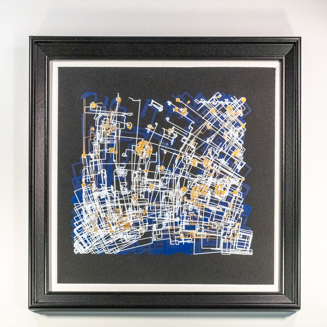 Atramentum et Aes pen plot (framed)