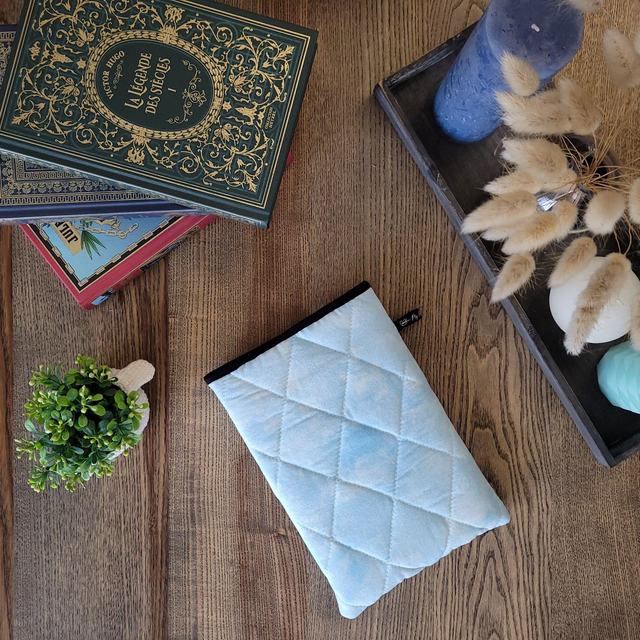 Pochette pour livre Grand Format : Glitter Blue