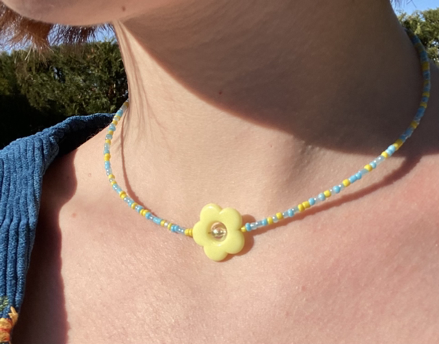 Ras de cou jaune 🌼