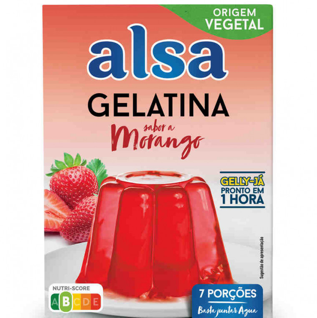 Gelatina Morango 105g Alsa