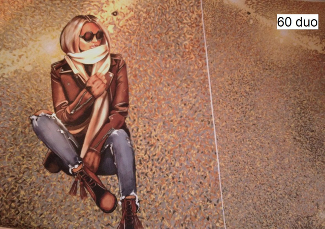 Double Panneau Femme  en polyester imperméable - 40x50cm  