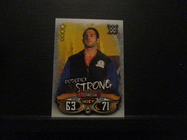 Roderick Strong - NXT Slam Attax Live Original Trading Card #227