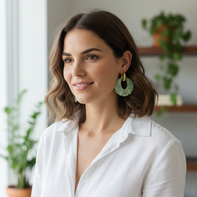 Créole en résine coloré 