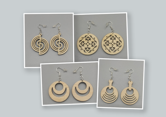 Boucles d'Oreilles - Rondes Naturelles