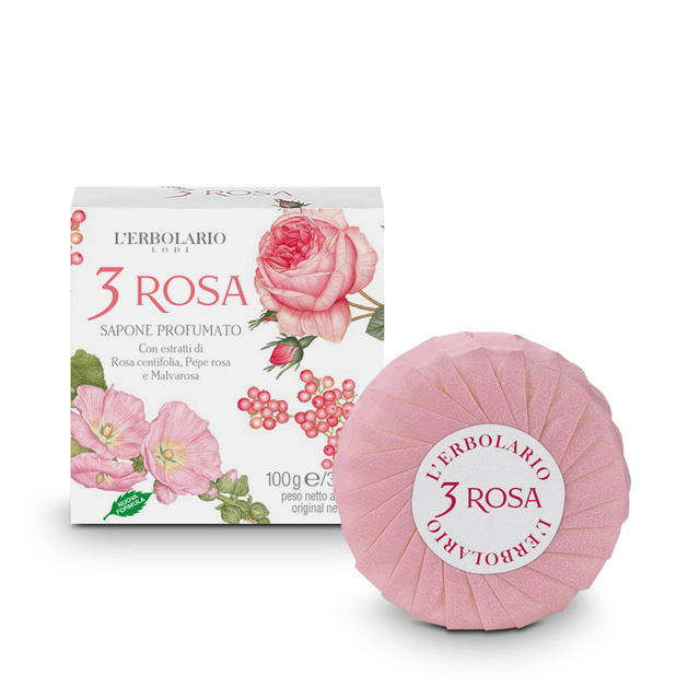 3 Rosa Sapone Profumato