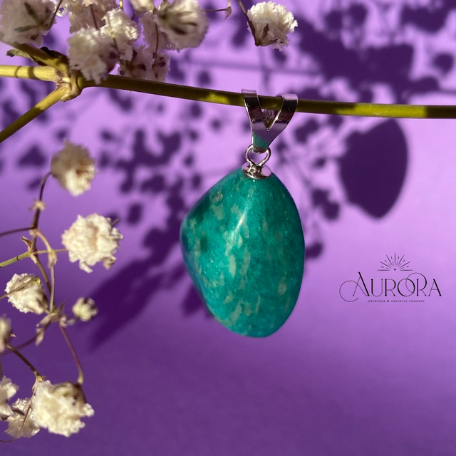 Unikat- Amazonit Anhänger 925 Silber