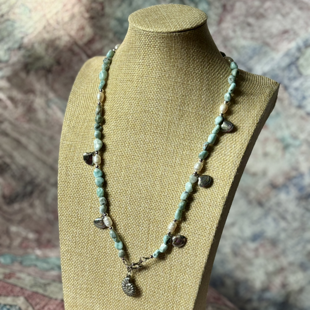 Naszyjnik Larimar długi 