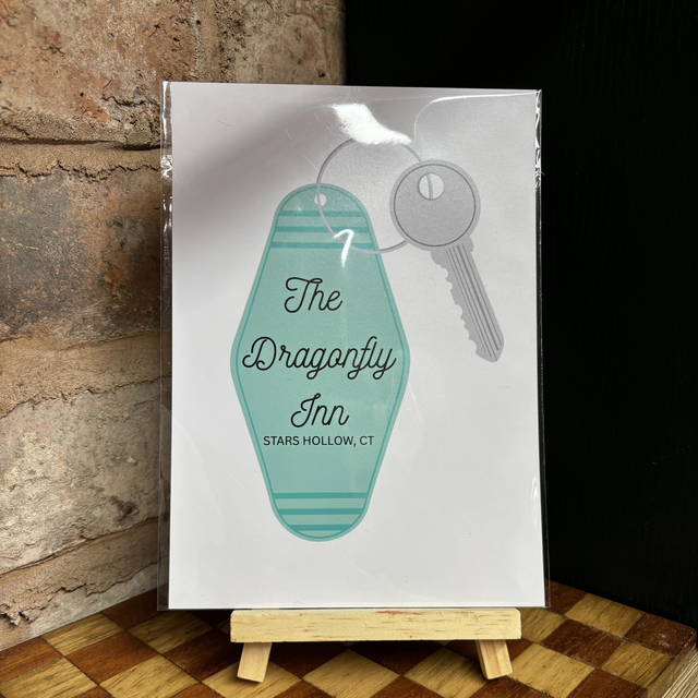 Dragonfly Inn Keyring A5 Print