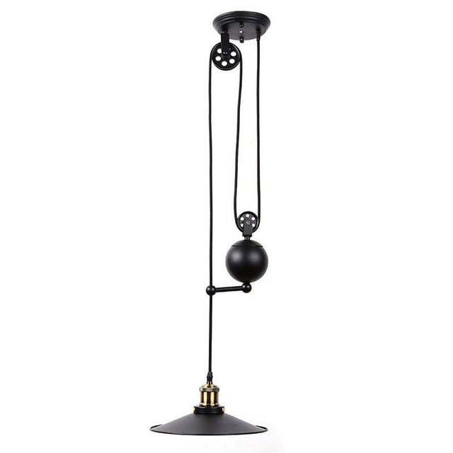 Lampe suspension poulie