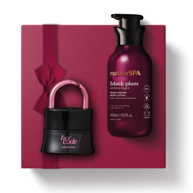 1003159 Kit Her Code Touch II ameixa negra