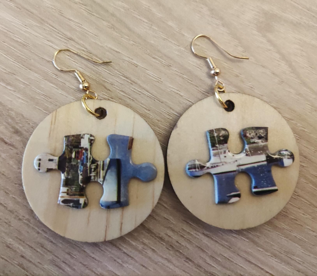 Boucles d'oreilles ''Puzzle''