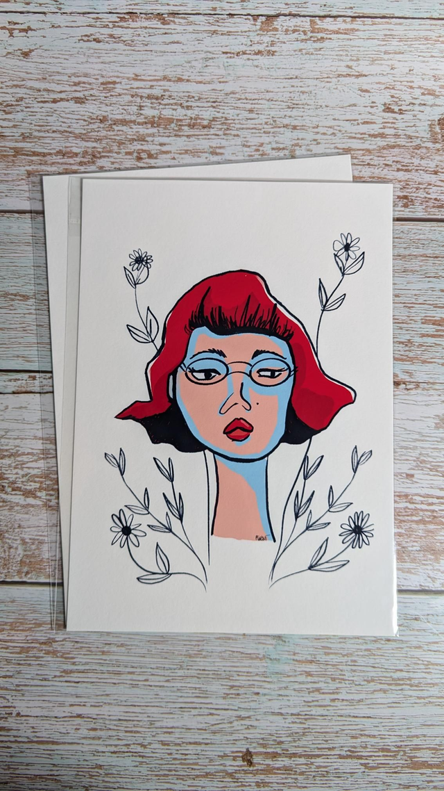 Kuntsdruck "Redhead"